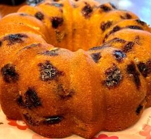 Gourmet Lemon Blueberry Pound Cake — Bright, Buttery & Bursting with Flavor